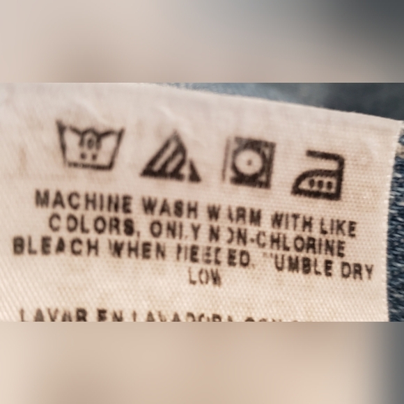 Chic Vintage High Rise Mom Blue Jeans Straight Leg Size 24W TALL - Picture 13 of 13